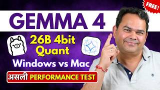 Gemma 4 - Tested on Windows and Mac - 26B 4bit Quant, Tested in Ollama