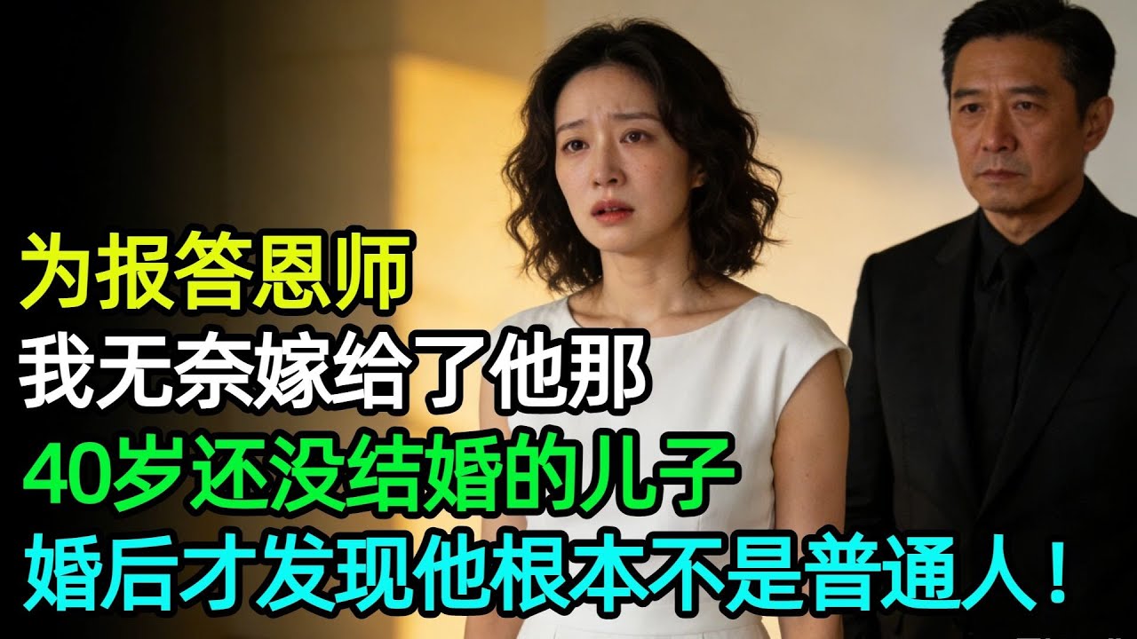 為報答恩師，我無奈嫁給了他那40嵗還沒結婚的兒子，婚後才發現，他兒子根本不是普通人！#奇聞#故事#完結文