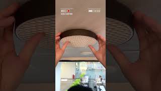 Three -color anti -glare panel light installation