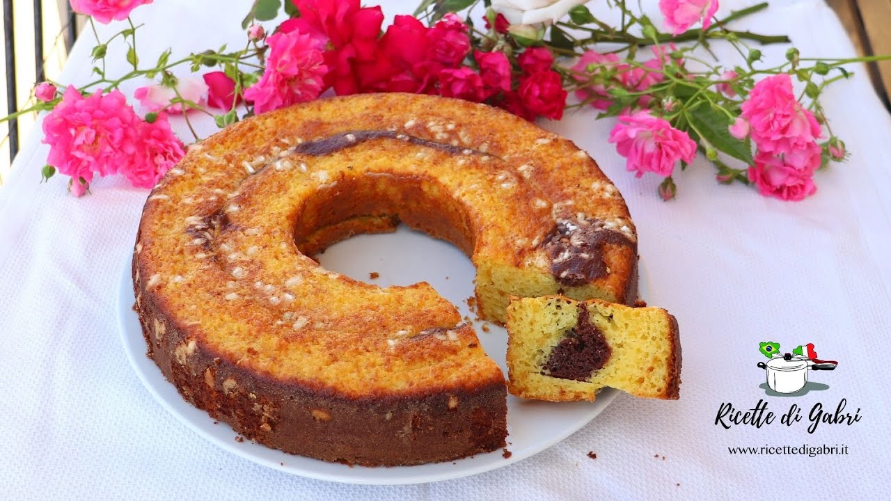 CIAMBELLA SOFFICE RICOTTA e CIOCCOLATO Ricetta facile senza bilancia - RICETTE DI GABRI