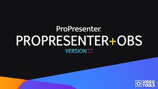 Aprende Mas con videotools "Propresenter 7 Hacia OBS via NDI"