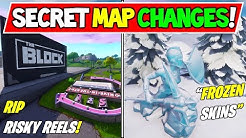 Secret Frozen Skins In Fortnite Battle Royale - all new fortnite season 7 secret map changes the block frozen skins season 7 storyline duration 13 50