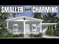 PETITE multi-section porch model mobile home but still SUPER HOT! Prefab House Tour