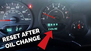 How To Reset Oil Change Required Message Jeep Wrangler JK