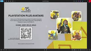 FREE 15th Anniversary PlayStation Plus Avatars (All Regions) CODES!