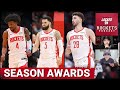 Houston rockets season awards for alperen sengun fred vanvleet  more mvp dpoy most improved