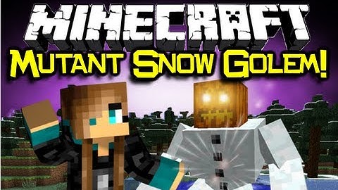 Minecraft MUTANT SNOW GOLEM MOD Spotlight - Part Of Mutant Creatures w/ Mutant Zombies & Creepers!