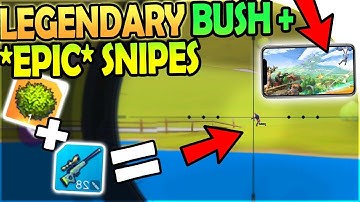 LEGENDARY BUSH + *EPIC* SNIPES - FORTNITE MOBILE CLONE- Fortcraft Battle Royale Gameplay Android iOS