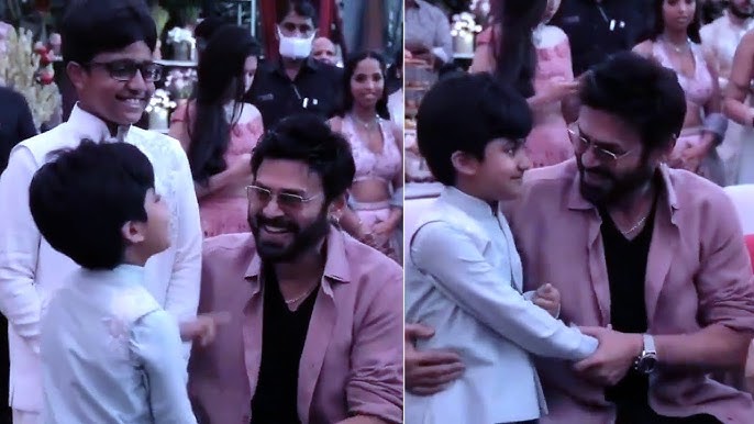 Hero Venkatesh Playing With NTR Sons at Narne Nithin Engagement | Exclusive