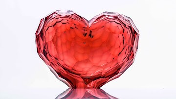 A crystal heart
