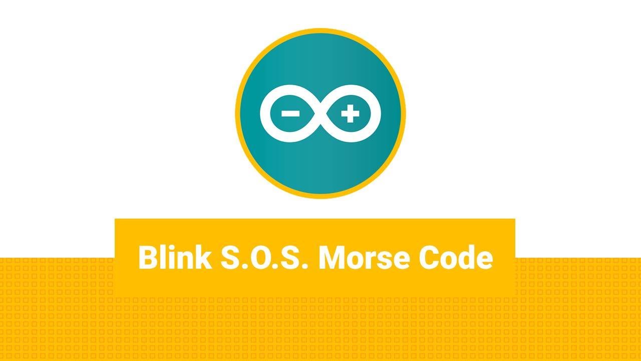 How to make a SOS morse code blink in Arduino - YouTube