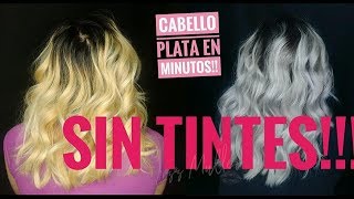 Aceniza tu cabello sin tintes /quitar lo amarillento y naranjoso del cabello/ silver hair