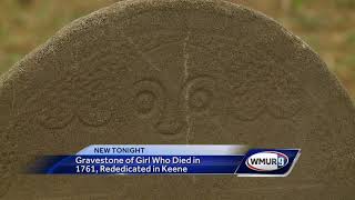 Gravestone of girl who died 256 years ago put back in place