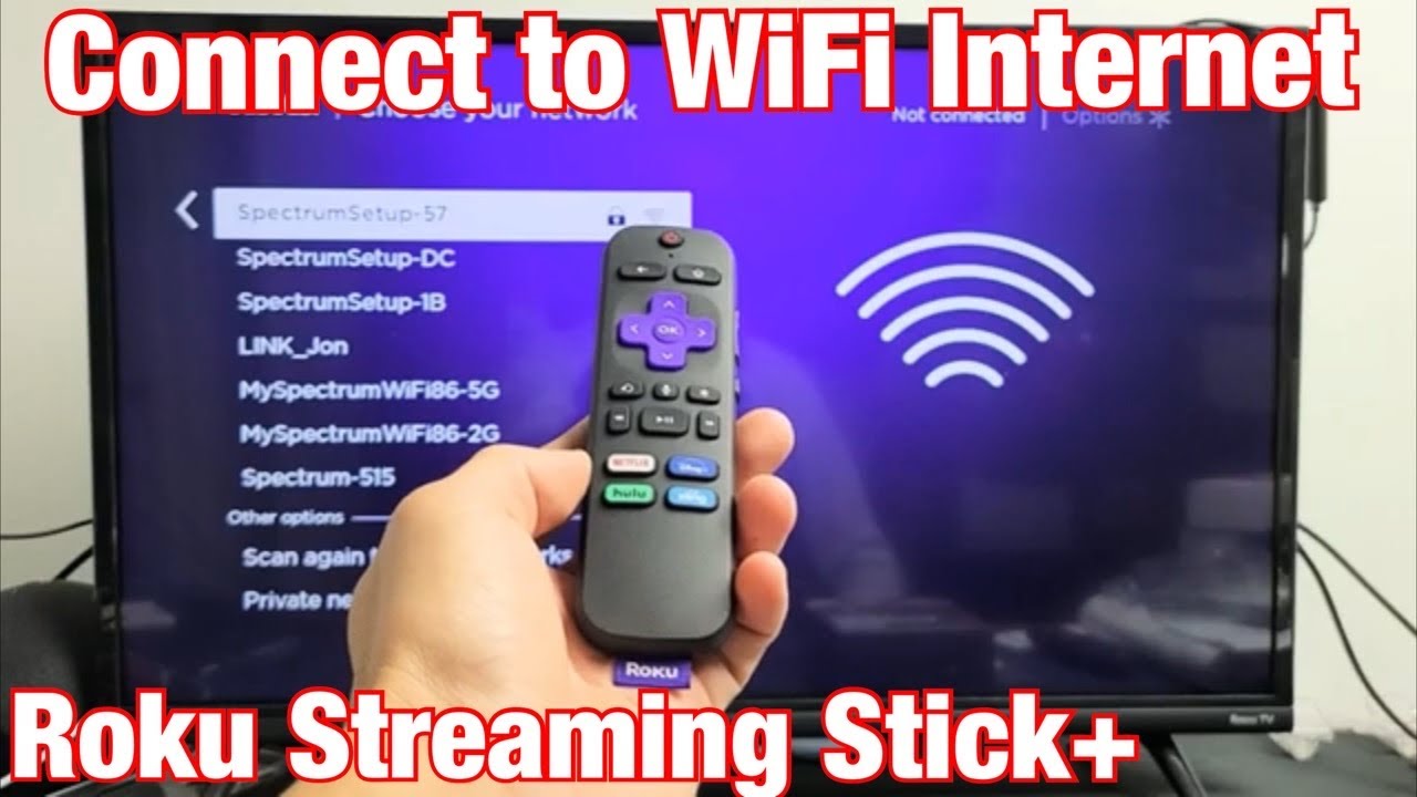 How to to WiFi Internet on Roku Stick Plus - YouTube