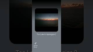 Too Late to Apologize #2