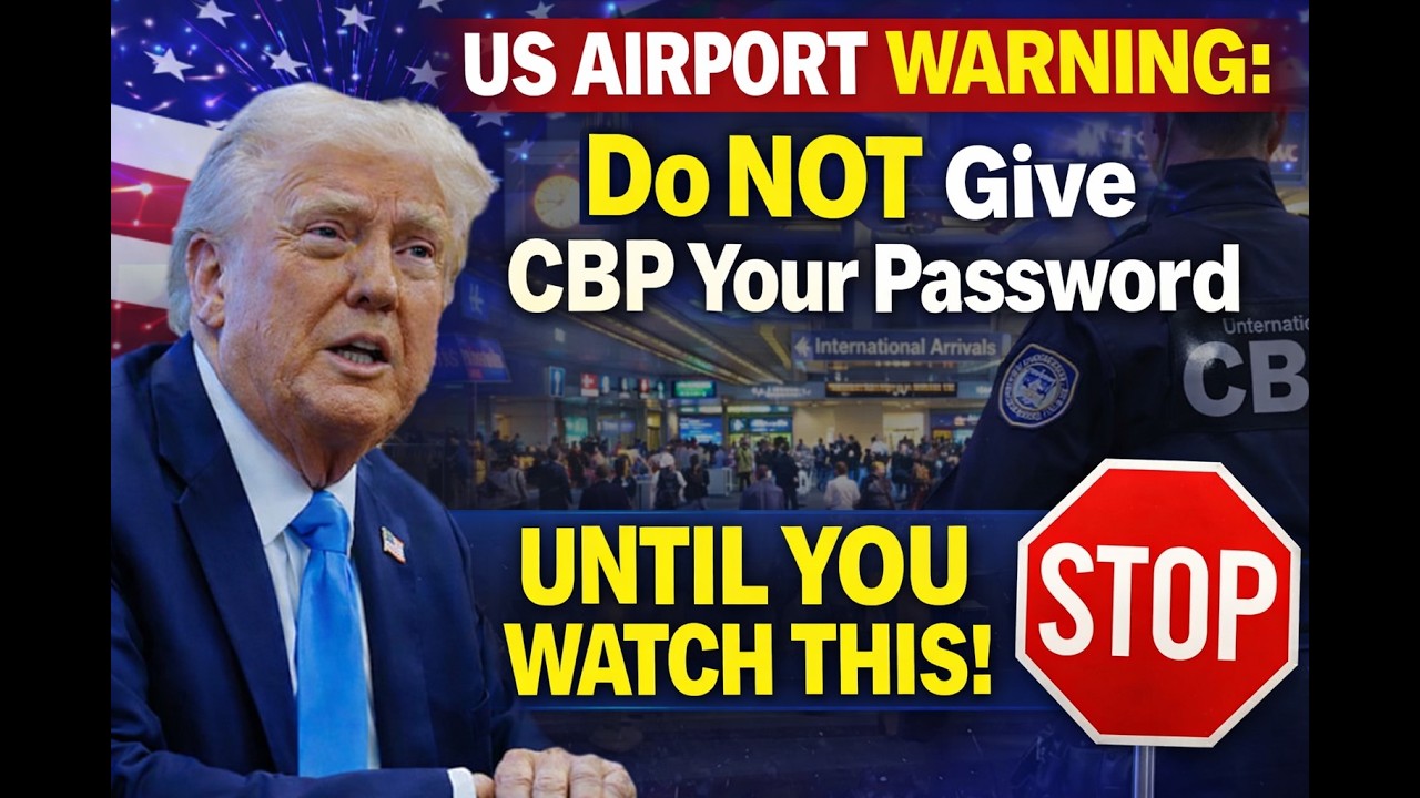 US AIRPORT WARNING: Do NOT Give CBP Your Password Until You Watch This!