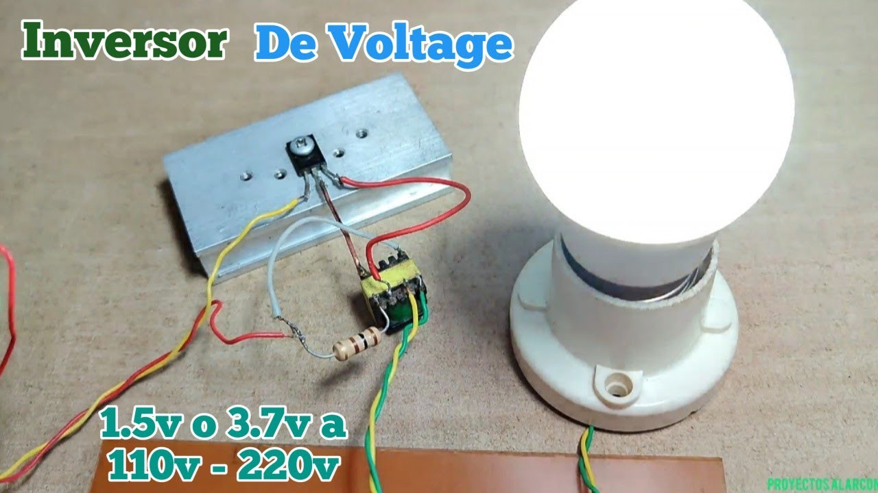 Cómo Hacer INVERSOR De VOLTAGE de 1.5v o 3.7v a 110v - 220v