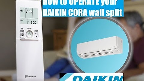 Daikin Cora Split System | Full Remote Control Guide for Beginners 📱❄🔥
