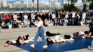 Street Artist Artbeat. Fantastic Fearless Yeoeuido Busking & Filming Sketch. 230416.