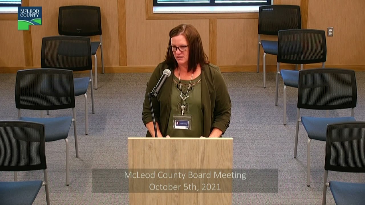 McLeod County Board Meeting October 5th, 2021 YouTube