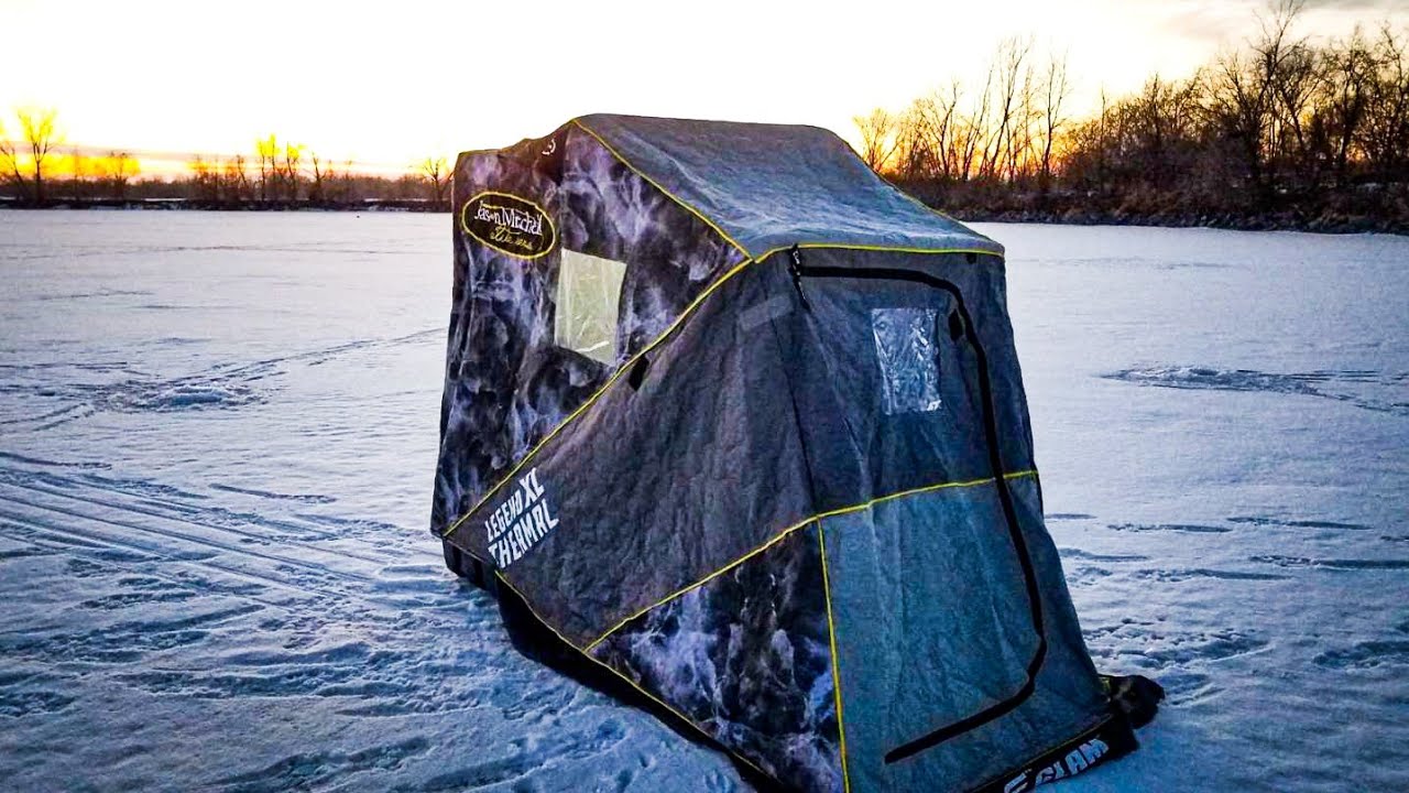 My FIRST Ice Fishing Shelter (Assembly, Features and Initial