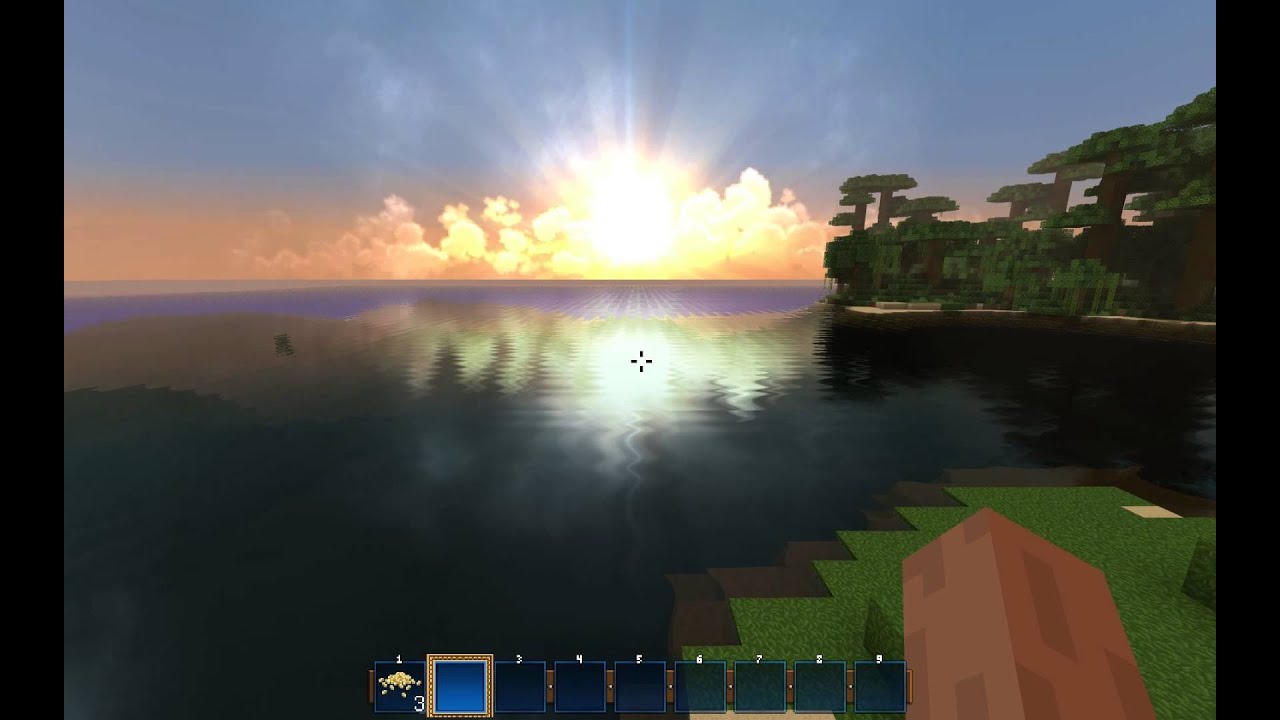 Minecraft 1.4.7 - mod Sun - sky - and shader water.mp4 