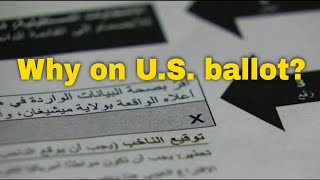 ⁉️ What LANGUAGE is on this election ballot? HOW did it get there?