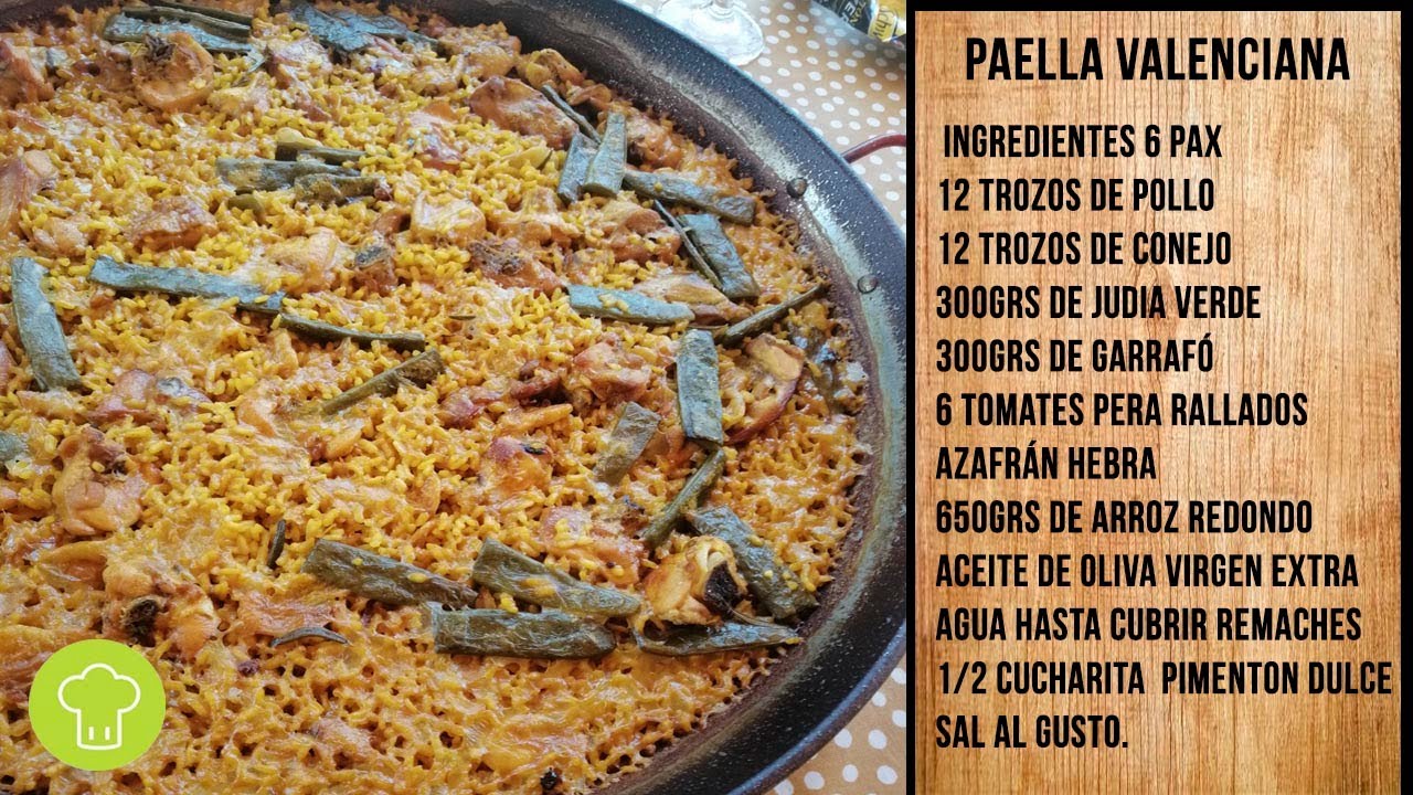 Top 70+ imagen receta paella valenciana ingredientes