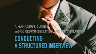 Lecture 6 - Conducting A Structured Interview