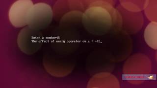 16.Unary Minus Operator | C programming Hindi | Turbo C ++ IDE