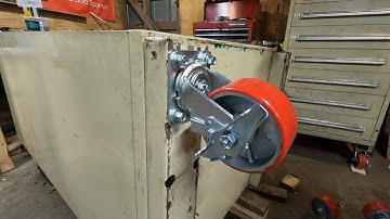 Installing Casters on a Cabinet – Stanly Vidmar Lista Tool Box