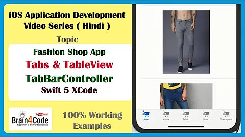 How to create four Tabs Using TabBarController with Custom TableView in Swift 5 XCode | Hindi | iOS