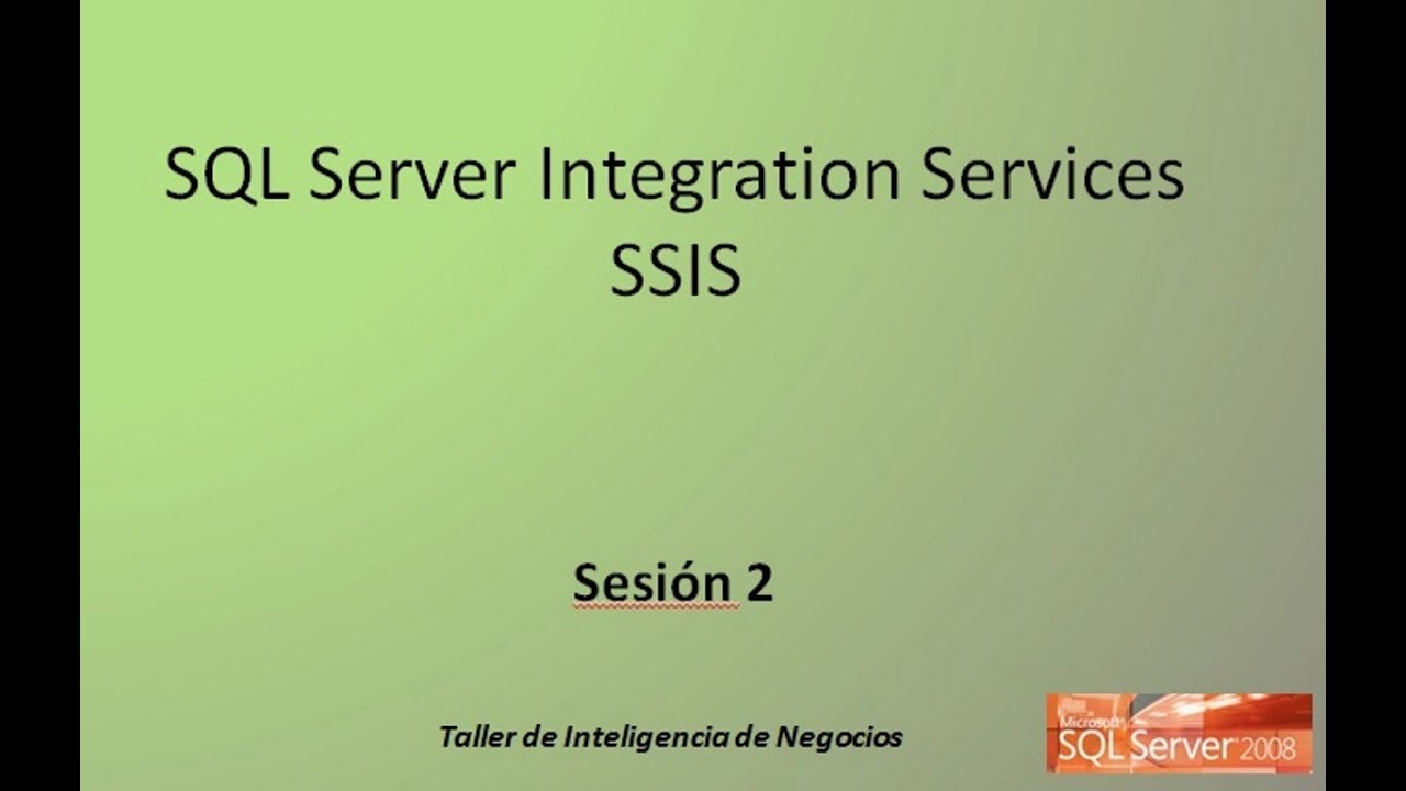 S2: Curso de Business Intelligence con MS SQL Server 2008R2 - YouTube