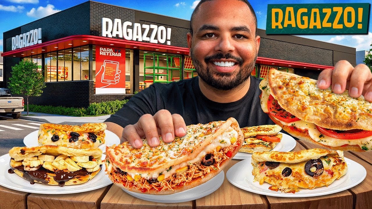 FUI NO RAGAZZO E PEDI OS SALGADOS MAIS DIFERENTES!