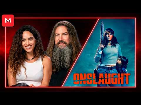 Adria Arjona & Adam Wingard Talk Onslaught, Super-Soldier Origins & Celeste’s Darkest Details