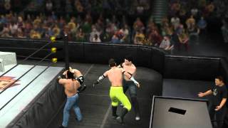 WWE '12 Dropkick Glitch & How To get on announce table Glitch tutorial