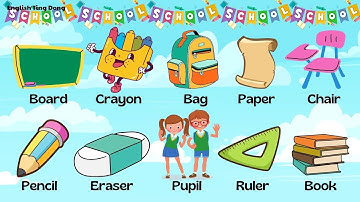 School Supplies ✏️ 🎒I Học Tiếng Anh Chủ Đề School | Bé Học Tiếng Anh | Tiếng Anh Dụng Cụ Học Tập