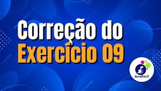 Correção do exercício 09 da lista do Curso de Java Básico