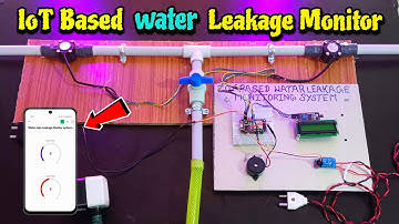 IoT Based Water Leakage Monitor in Blynk | Water pipe Leakage detection #iot #tech