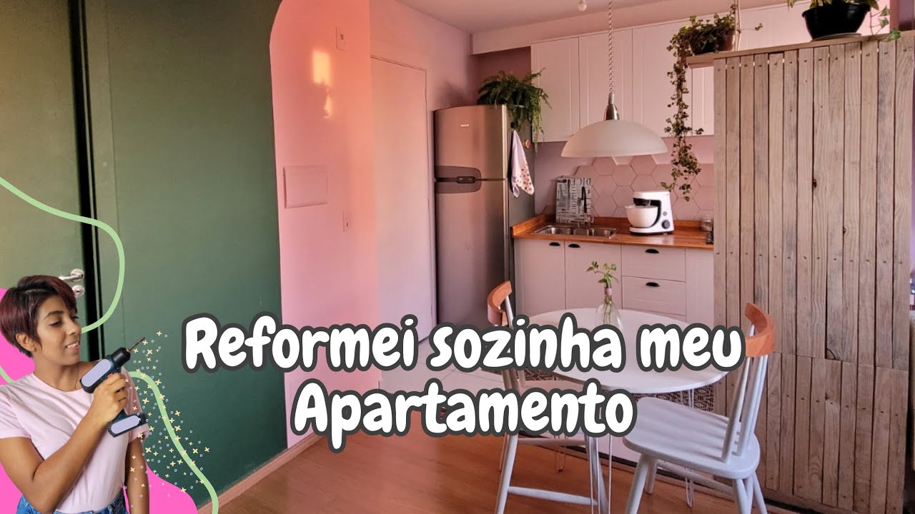 TOUR! Apartamento pequeno de 38m2, todo decorado no faça você mesmo e ...