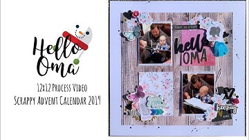 Scrappy Advent Calendar | Day 5 process video | 