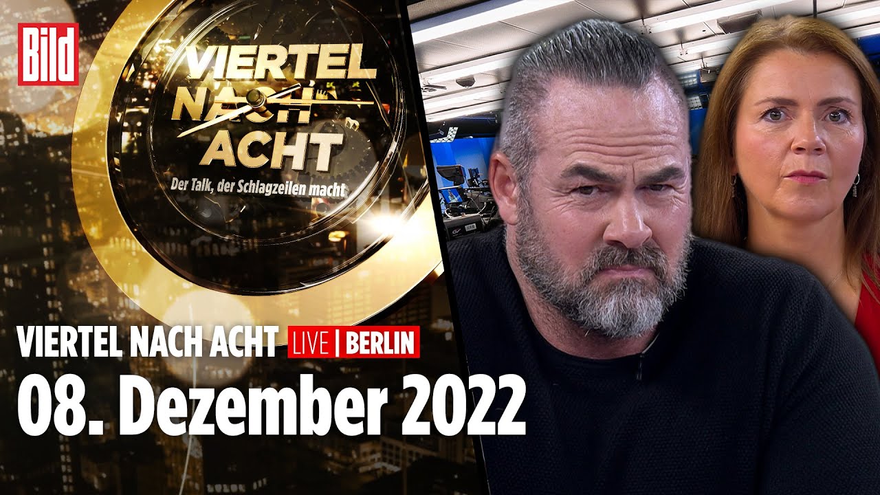 🔴 Viertel nach Acht – 08. Dezember 2022 | u. a. mit Carsten Stahl & Birgit Kelle
