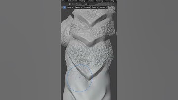 🖌️ Texturing my creature 🖌️  #shorts #blender  #art #skulpture #3d #3dmodeling #3dart
