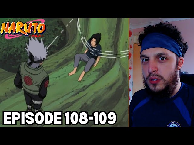 SASUKE NOOOO! | Reacting to Naruto | Episode 108-109 | Reaction/Commentary class=