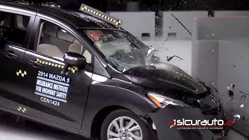 Crash test IIHS Small Overlap - Mazda 5