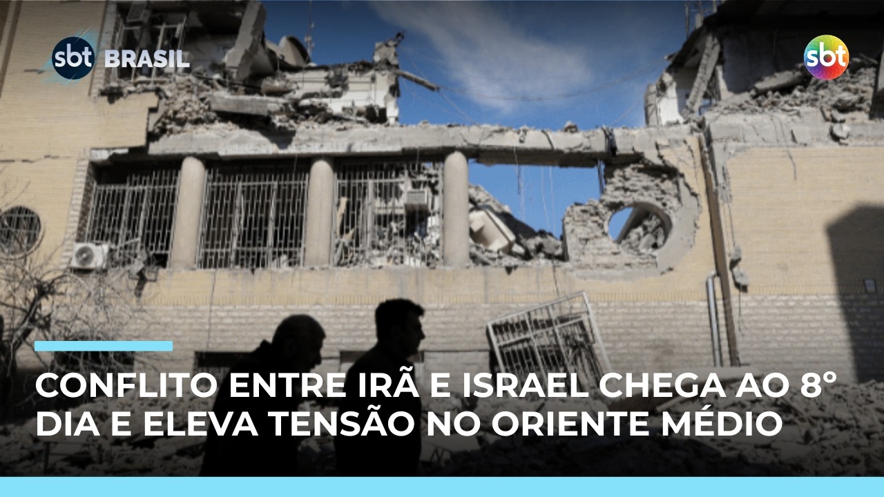 Guerra entre Irã e Israel chega ao 8º dia e bombardeios em Teerã marcam nova fase |#SBTBrasil