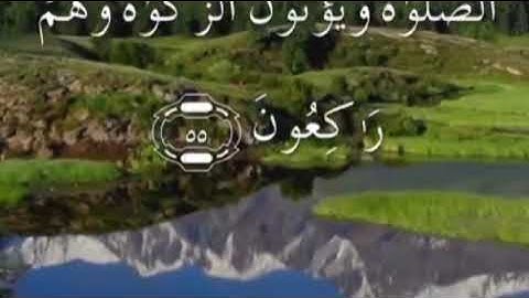 سورة المائدة صفحة ١١٧ مكتوبة مكررة بصوت سعد الغامدي