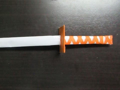 Centimeter Bevestigen Nadenkend Hoe maak je een Paper Mega Japanse Katana zwaard - Easy Tutorials - 10  Minutes - YouTube