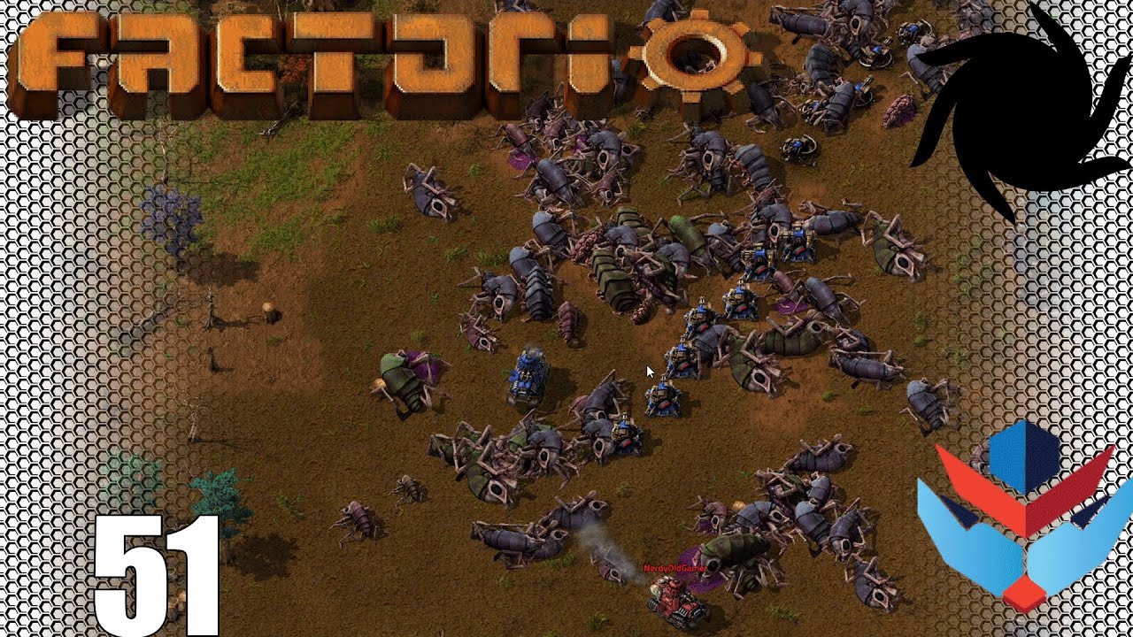 Factorio 1.0 Multiplayer 1K SPM Challenge - 51 - The Biter Wars, part 3 ...