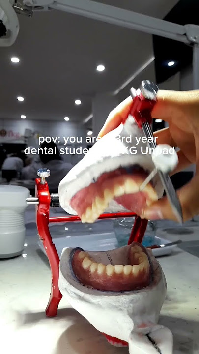 pov: you are a 3rd year dental student at FKG Unpad! - full denture #shorts #unpad #dentalstudent